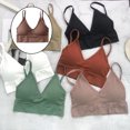 thumbnail image 4 of Sujetador De Bienestar Para Mujer Sujetador Deportivo Tirantes Finos Bralette Café Sunnimix Chaleco Bralette para mujer, 4 of 7