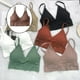 thumbnail image 4 of Sujetador De Bienestar Para Mujer Sujetador Deportivo Tirantes Finos Bralette Café Sunnimix Chaleco Bralette para mujer, 4 of 7
