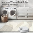 thumbnail image 5 of ODIKA 4'x6' Machine Washable Non-Slip Area Rug, Ivory Wave Patterned with Curved Lines and Subtle High Traffic Rug, Beige, 127101, 5 of 7