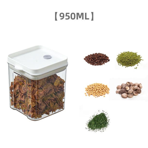 Xihbxyly Recipientes Herméticos para Almacenar Alimentos, Diseño de Hebilla Transparente, Mantienen Los Alimentos Secos Frescos Por Más Tiempo, Frascos Apilables Que Ahorran Espacio, Organización de