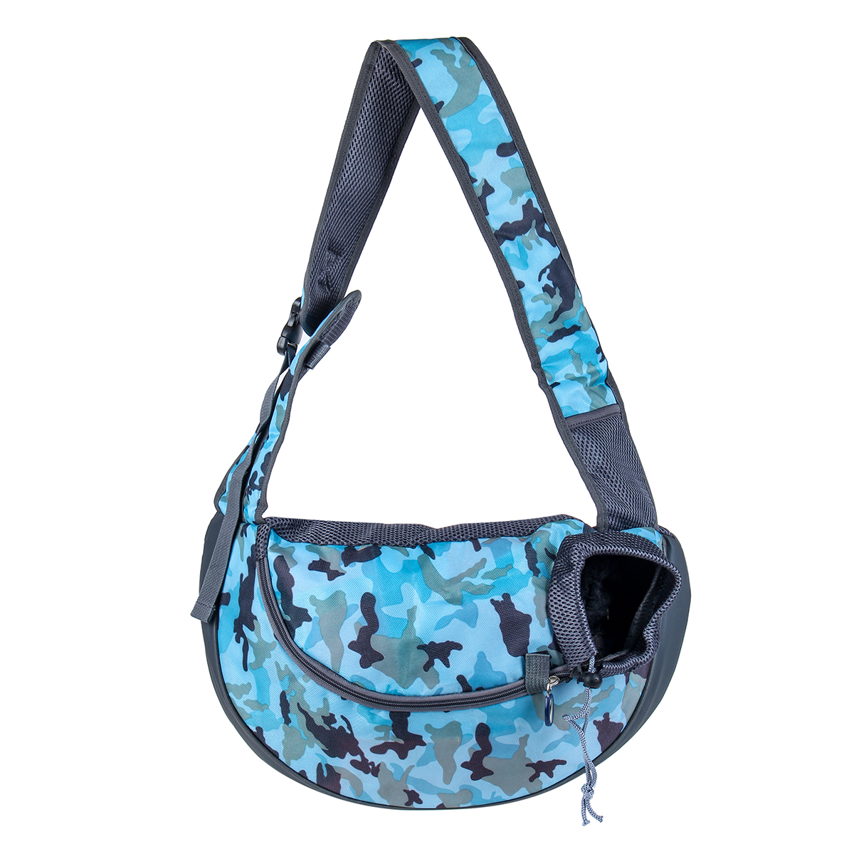 light blue sling bag