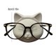 thumbnail image 5 of Bonito soporte para gafas de gato, pequeño soporte de resina para exhibición de gafas, organizador de gafas de escritorio para oficina, hogar, mesita de noche, estante decorativo, 5 of 8