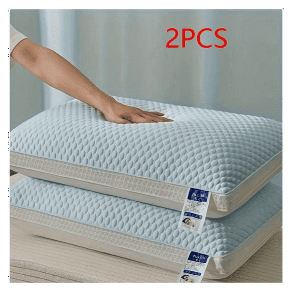Cooling Breathable Tofu Pillows - Shredded Memory Foam Pillow for Sleeping - Adjustable Loft - Cooling Pillow for Hot Sleepers - Standard Size