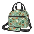 thumbnail image 1 of Disketp Christmas Donuts Lonchera Térmica para Mujer y Hombre, Bolsa de Almuerzo Reutilizable e Impermeable para Trabajo, Viajes y Picnic, 1 of 7