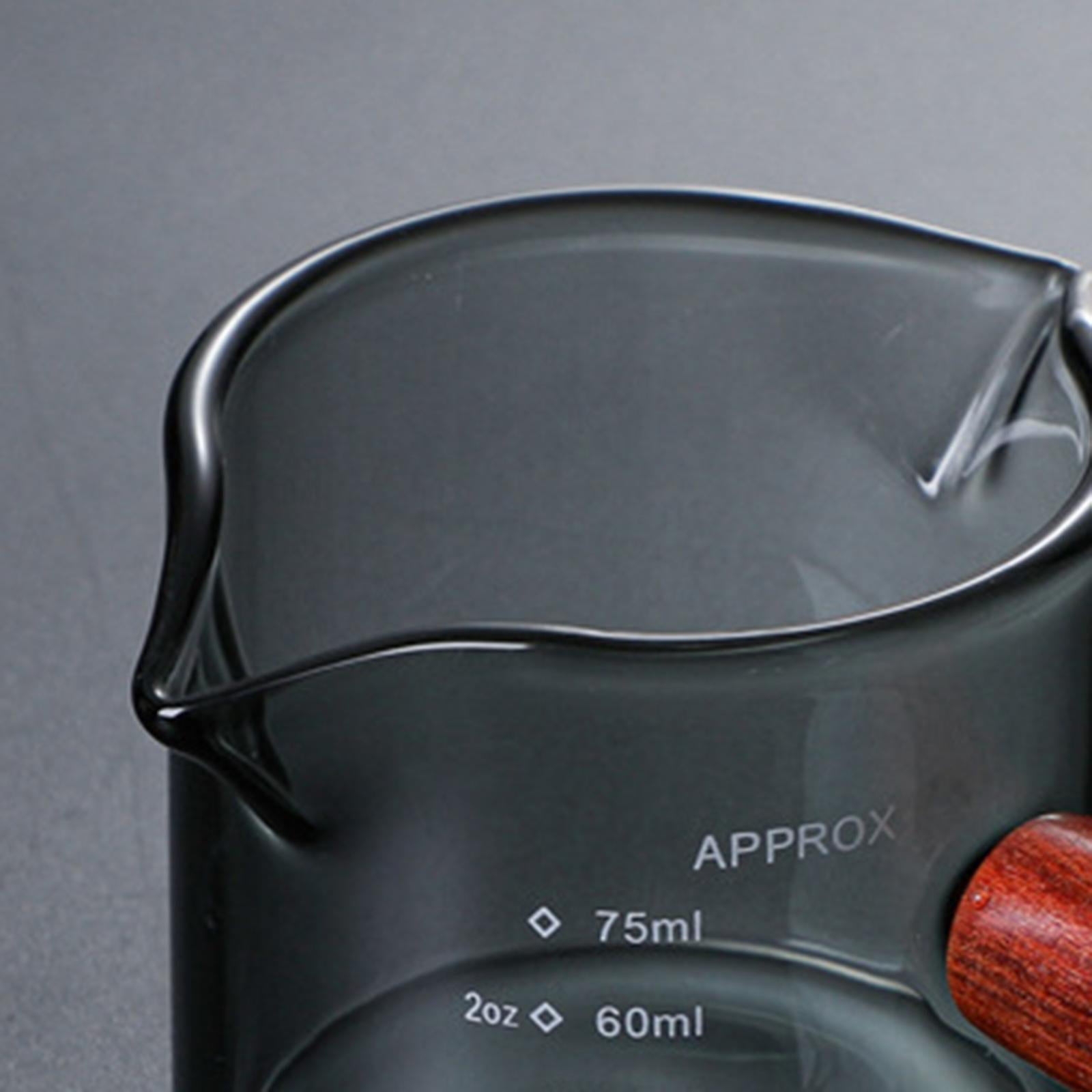 Nishiyuenyi Double Mouth Glass Espresso Cup, Milk Shot, Coffee Cup