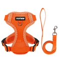 thumbnail image 1 of 4-point Adjustment Dog Harness and Leash Set for Small Dogs Reflective Mesh Dog Harness Vest Puppy Cat Chest Strap Pet Supplies ShopWise Round, 1 of 10