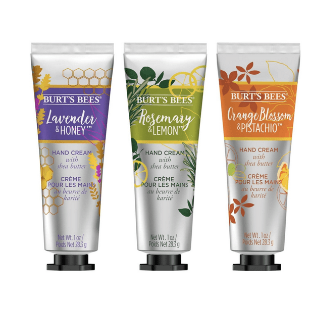 Burt's Bees Hand Cream Trio Gift Set, Shea Butter Hand Creams Lavender