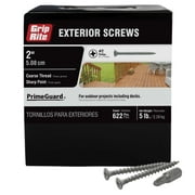 Grip-Rite Primeguard Ten #6 x 2 in. Wood to Wood Deck Screw 1Lb.