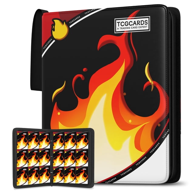 Archivador para cartas coleccionables Yifan de 900 bolsillos, 3 anillas y cierre con cremallera