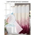 thumbnail image 4 of No Hook Cloth Fabric Shower Curtain with Snap in Liner, Pink Botanical Waterproof Shower Curtains Set with See Through Top Window, Spring Summer Farmhouse Retro Beige Bath Curtains Shower 54"x78", 4 of 6