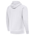thumbnail image 3 of Men's Antigua White Detroit Lions Brushed Carbon Victory Pullover Hoodie, 3 of 4