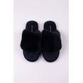 thumbnail image 5 of Pretty You London Women's Danni Fluffy Cuff Mule Slipper in Navy, 5 of 6