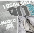 thumbnail image 3 of Men's Los Angeles Athletic Sherpa Lined Fleece Zip Up Hoodie Sweater Jacket (Grey, XL), 3 of 3