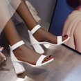 thumbnail image 3 of Vedolay Ladies High Heel Shoes Womens Patent Slip On Pointed Toe Party Wedding High Heel Pumps Shoes,White 7.5, 3 of 5