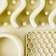 thumbnail image 3 of Vibrant Life Silicone Slow Feeder Compartment Pet Mat, Beige, 12" x 8", 3 of 5