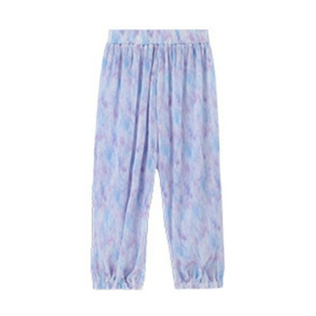 

EnJoCho Toddler Kids Baby Girls Long Pants Soft Cotton Harem Pants Summer Dress Ice Silk Loose Thin Girl Style Little Girls Belly Dance Pants for Girls Pants for Girls Leggings