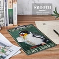 thumbnail image 4 of Penguin Clipboard Decorative Office School Hardboard Wooden Nursing Clip Board and Pull for Standard A4 Letter Size Clipboard for Work Drawing Study 12.6" x 8.7", 4 of 6