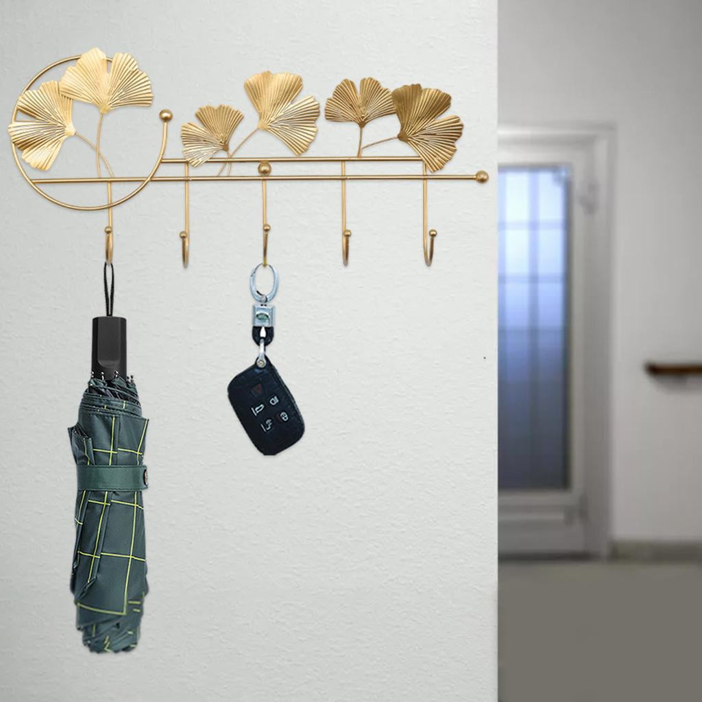 Excellent Ginkgo Leaf Shape Background Ornament Coat Hanger Home