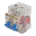 thumbnail image 3 of Disyuntor, Disyuntor transparente Disyuntor de carril DIN 2P Disyuntor Interruptor de aire Aspecto llamativo VoborMX herramienta, 3 of 8