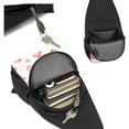 thumbnail image 6 of Xecao's Pink Hearts Print Sling Bag: A Versatile Chest, Shoulder, and Crossbody Backpack for Casual Days Out, Perfect for Both Men and Women, 6 of 6
