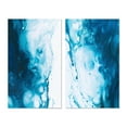 thumbnail image 2 of Designart "Aqueous Whimsy in Teal and White II" Abstract Wall Art Set Of 2 - Teal Abstract Canvas Set For Living Room Decor, 2 of 7