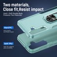 thumbnail image 4 of Designed for Samsung Galaxy A05s Case, Military-Grade Drop Protection, Shockproof Phone Case Cover, Magnetic Car Mount Ring Kickstand Bumper Hard Case for Samsung Galaxy A05s, Green, 4 of 10