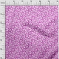 thumbnail image 3 of oneOone Velvet Pink Fabric Asian Block Craft Projects Decor Fabric Printed By The Yard 58 Inch Wide, 3 of 4