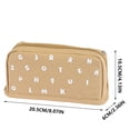 thumbnail image 4 of Under $1 Pencil Case, Letter Print Standable Large Capacity Pen Pouch, Multifunctional Stationery Organizer for College Office by PALIFEUR, 4 of 9