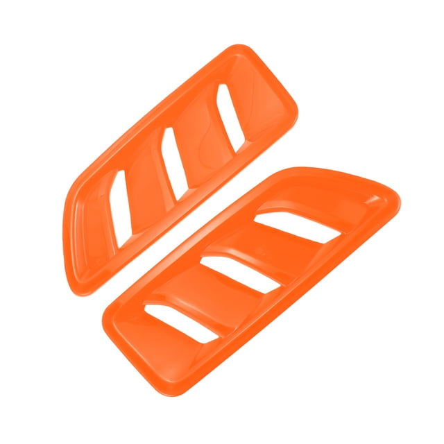 Ofertas Únicas 1 Par de Recortes de Cubierta de Ventilación del Capó Delantero para Jeep Wrangler JL JLU Gladiator 2018-2024 Cubiertas de Ventilación del Capó del Motor ABS Naranja