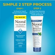 Nizoral Anti-Dandruff Shampoo, 14 Oz + Deep Moisturizing Conditioner, 9.4 Oz Bundle