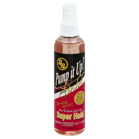 Bronner Brothers Pump It Up Spritz Gold, 8 Ounce (Best Spritz For Natural Hair)