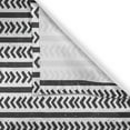 thumbnail image 4 of Ambesonne Geometric Grommet Curtain Single Panel, Stripes Arrow Shapes, 50"x60", Charcoal Grey and White, 4 of 5
