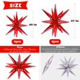 thumbnail image 2 of Balloon Warbin Red Star, 8 unidades, papel de aluminio, 69/56 cm, fiesta, 2 of 7