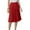Red, variant on Xyxonk Womens Pleated Midi Skirt High Waist Elastic Skirt Summer Knee Length Swing A-Line Skirts 2025 Black XL