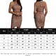 thumbnail image 2 of Vestido Halter Vestido ajustado para mujer Cuello redondo Color sólido Cremallera Traje de cóctel (Caqui S) Kuymtek para Mujer Caqui T S, 2 of 7