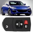 thumbnail image 4 of Car Key Case Flip Key Fob Case Key Fob Cover Key Fob Case Key Fob Shell 3 1 Buttons Folding Flip Car Key Fob Case Shell Cover Fit For  3 5 6 RX-8 CX-7 CX-9, 4 of 8