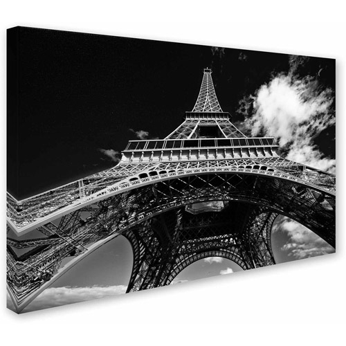 Trademark Fine Art "Paris Eiffel Tower 1" Canvas Art by Yale Gurney