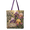 13x16.1, variant on 2D Print Iris Garden Quilted Tote Bag, Cottage Flower Carryall Tote Bag