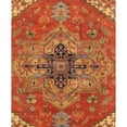 thumbnail image 4 of Pasargad Home Serapi 12' x 15' Hand-Knotted Wool Rust/Navy Rug - All Ages, Indoors, 4 of 4