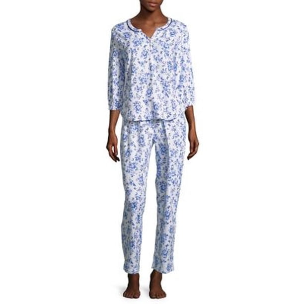 Karen Neuburger Karen Neuburger Floral Knit Pajama Set