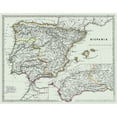 thumbnail image 2 of Spruner 24x20 White Modern Wood Framed Museum Art Print Titled - Ancient Spain - Spruner 1865, 2 of 4