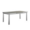 thumbnail image 2 of Pangea Home Bella Modern Aluminum Patio Extension Table in Gray, 2 of 4