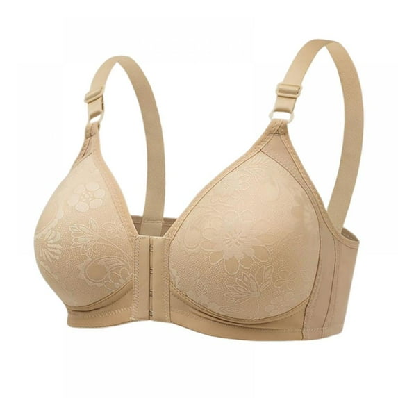 Women's Thin Steel Ringless Bra Plus Size Underwear, No Steel Ring Bra Fashion Thin Underwear