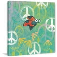 thumbnail image 2 of "Peace Sign Ladybugs IV" Painting Print on Wrapped Canvas, 2 of 7