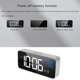 thumbnail image 4 of Reloj electrónico inteligente con espejo LED, portátil, hogar, USB, control de voz, temporizador silencioso, música, reloj despertador, recordatorio, Sivler Inevent HA001362-01B, 4 of 6