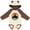 Natural & Brown w Ears, variant on Inktastic Snowmobile Retro Sunset Boys or Girls Long Sleeve Baby Bodysuit