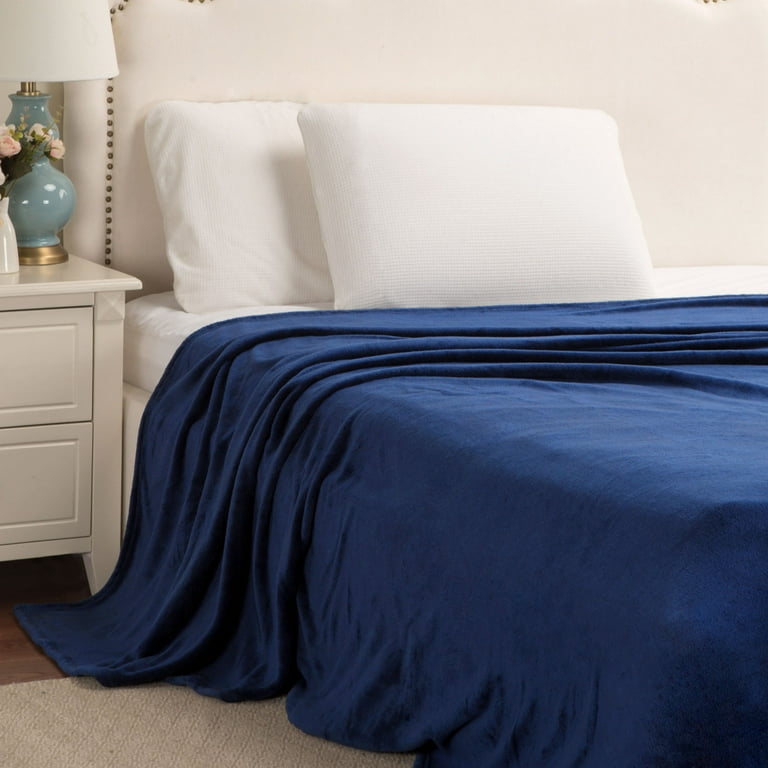 Navy blue outlet blanket queen