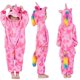 thumbnail image 1 of Pijama de dinosaurio Kigurumi para bebé y niño, ropa de franela con dibujos de animales rojos, unicornio, Invierno, 1 of 4