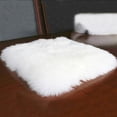 thumbnail image 2 of GROWTH TANK 45x45cm Artificial Wool Rug Shaggy Super Meditation Mat- White, 2 of 9