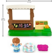 Fisher-Price Little People Farmers Market Toddler Playset with Light and Sounds, 4 Pieces